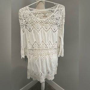 White lace blouse/ top